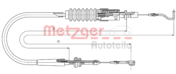 Cablu acceleratie 14.4304 METZGER