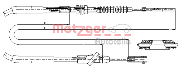 Cablu ambreiaj 18.6103 METZGER