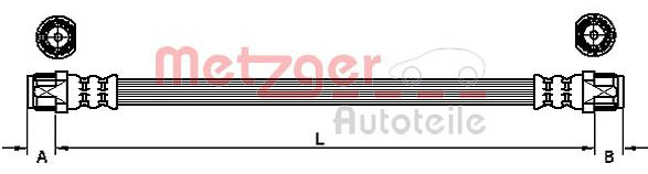 Furtun frana 4110224 METZGER