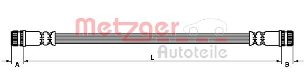 Furtun frana 4110474 METZGER