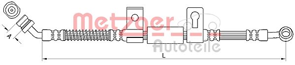 Furtun frana 4110831 METZGER