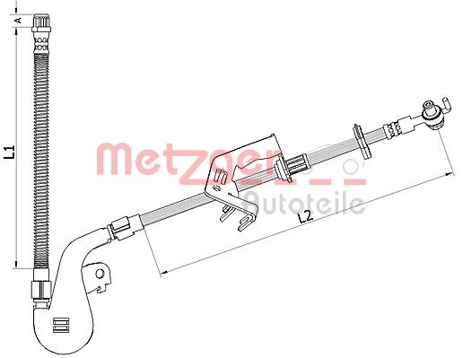 Furtun frana 4110928 METZGER