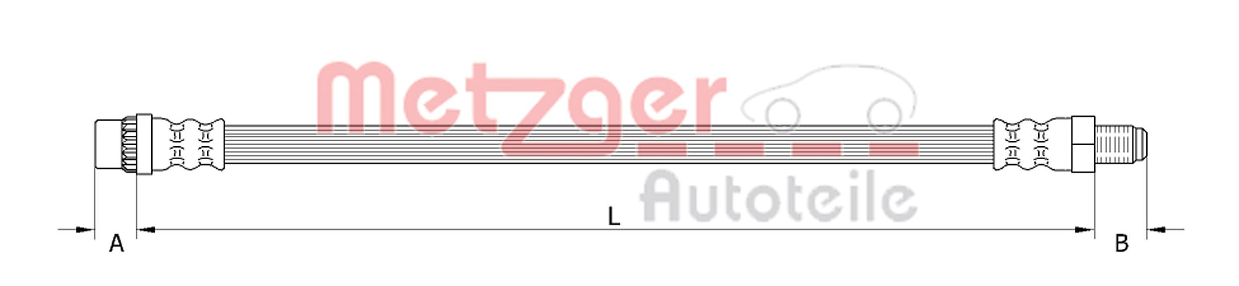 Furtun frana 4110934 METZGER