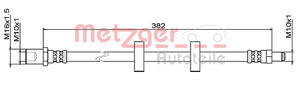 Furtun frana 4111487 METZGER