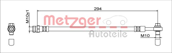 Furtun frana 4111538 METZGER