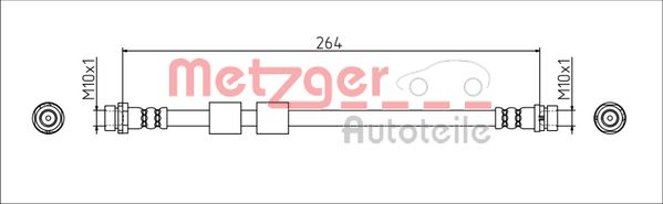 Furtun frana 4111544 METZGER