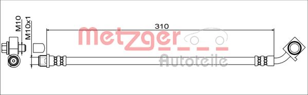 Furtun frana 4111551 METZGER