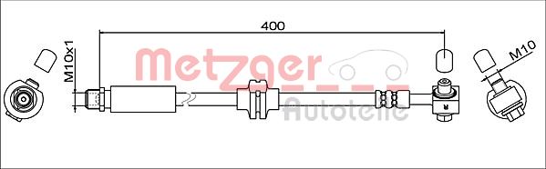 Furtun frana 4111622 METZGER