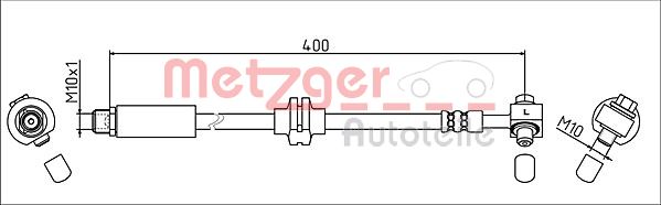 Furtun frana 4111623 METZGER