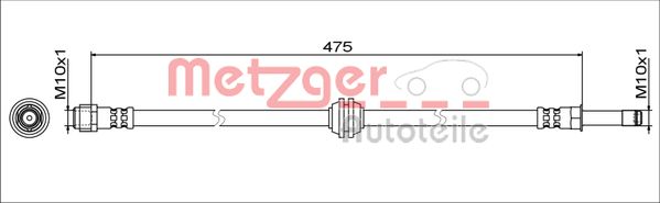 Furtun frana 4111773 METZGER