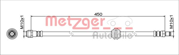 Furtun frana 4111775 METZGER