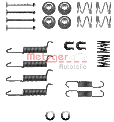 Set accesorii, saboti frana parcare 105-0016 METZGER