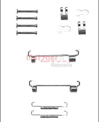 Set accesorii, saboti frana parcare 105-0851 METZGER