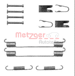 Set accesorii, sabot de frana 105-0883 METZGER