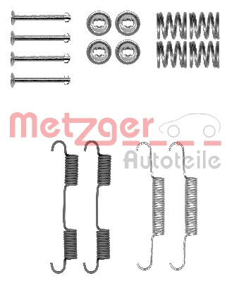 Set accesorii, saboti frana parcare 105-0896 METZGER