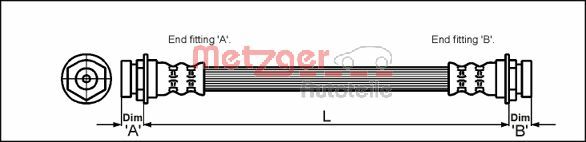 Furtun frana 4114754 METZGER