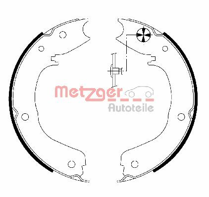 Set saboti frana, frana de mana MG 203 METZGER