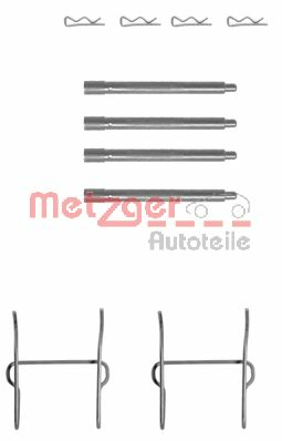 Set accesorii, placute frana 109-1149 METZGER