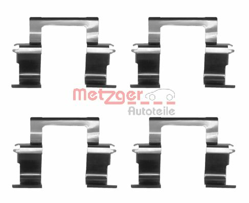 Set accesorii, placute frana 109-1274 METZGER