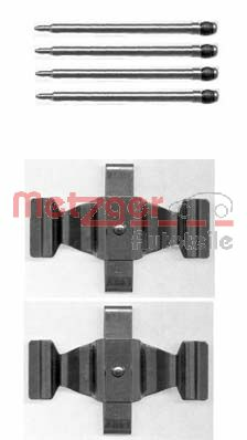 Set accesorii, placute frana 109-1643 METZGER