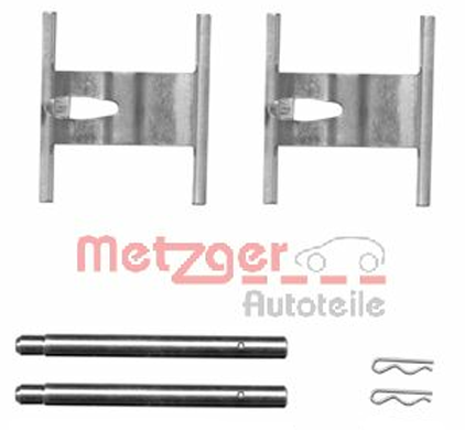 Set accesorii, placute frana 109-1660 METZGER