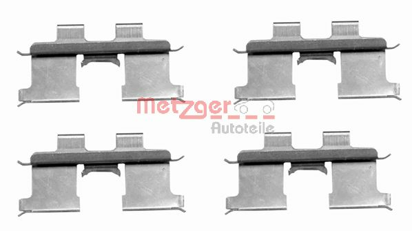 Set accesorii, placute frana 109-1667 METZGER