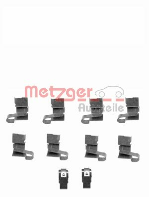 Set accesorii, placute frana 109-1671 METZGER