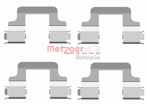 Set accesorii, placute frana 109-1679 METZGER