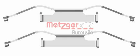 Set accesorii, placute frana 109-1680 METZGER