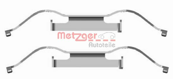 Set accesorii, placute frana 109-1681 METZGER