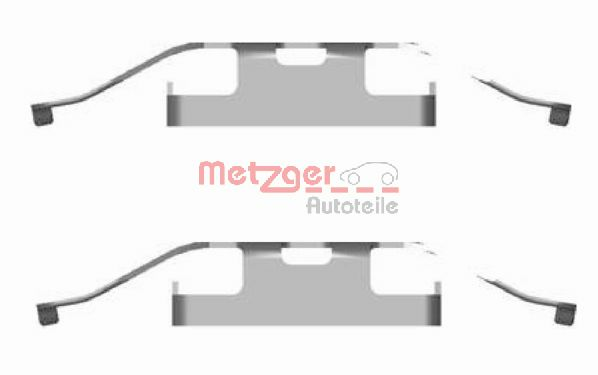 Set accesorii, placute frana 109-1682 METZGER