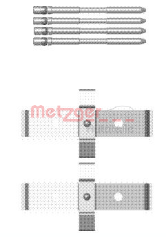 Set accesorii, placute frana 109-1694 METZGER