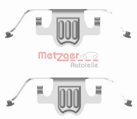 Set accesorii, placute frana 109-1695 METZGER