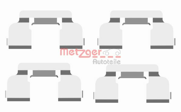 Set accesorii, placute frana 109-1698 METZGER