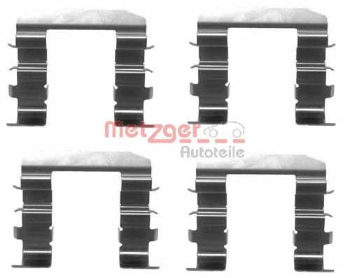 Set accesorii, placute frana 109-1708 METZGER