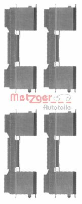 Set accesorii, placute frana 109-1729 METZGER