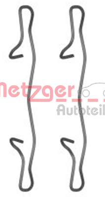 Set accesorii, placute frana 109-1755 METZGER