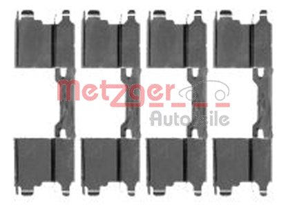 Set accesorii, placute frana 109-1762 METZGER