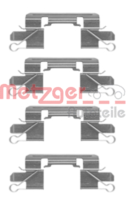 Set accesorii, placute frana 109-1769 METZGER