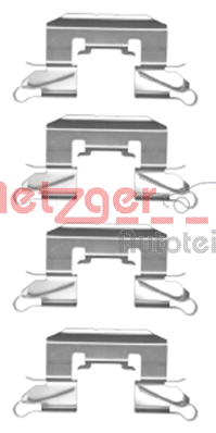 Set accesorii, placute frana 109-1772 METZGER