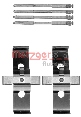 Set accesorii, placute frana 109-1796 METZGER