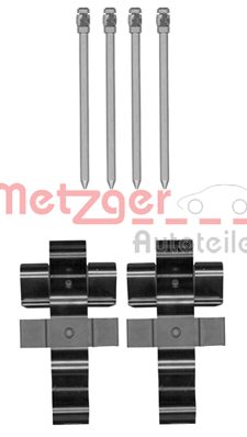 Set accesorii, placute frana 109-1852 METZGER