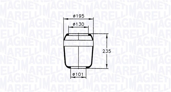 Burduf, suspensie pneumatica 030607020034 MAGNETI MARELLI