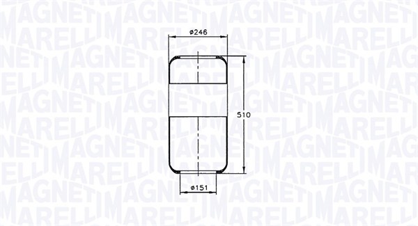 Burduf, suspensie pneumatica 030607020045 MAGNETI MARELLI