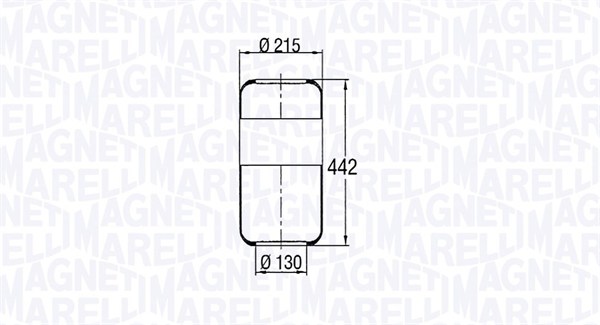 Burduf, suspensie pneumatica 030607020046 MAGNETI MARELLI