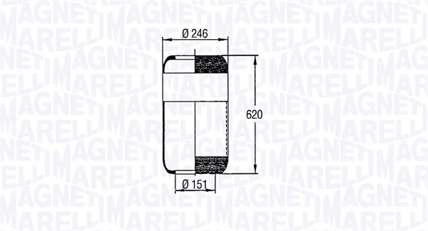 Burduf, suspensie pneumatica 030607020049 MAGNETI MARELLI