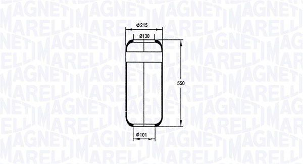 Burduf, suspensie pneumatica 030607020055 MAGNETI MARELLI