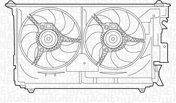 Ventilator, radiator 359003900160 MAGNETI MARELLI