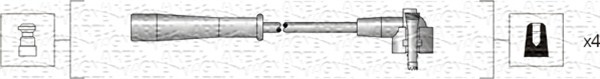 Set cablaj aprinder 941318111038 MAGNETI MARELLI