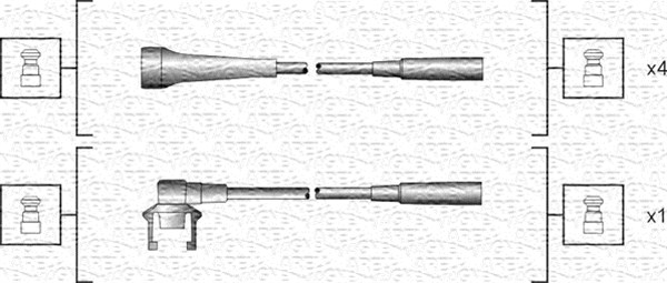 Set cablaj aprinder 941318111145 MAGNETI MARELLI